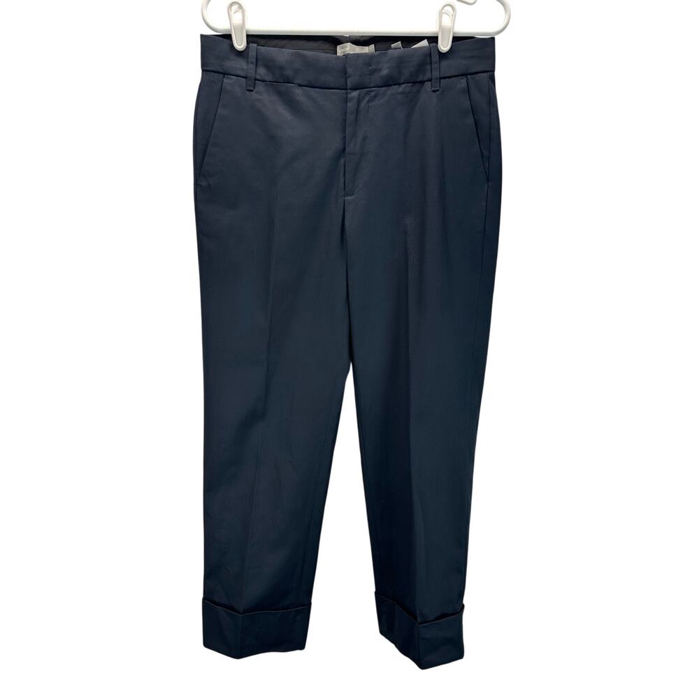 VINCE CUFFED COIN POCKET CASUAL CROP TROUSERS Gray Pants Size 8